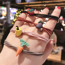 Korean childrens hair circle cute head rope small fresh simple personality tie hair girl rubber band hair rope holster female