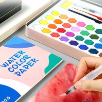 Solid watercolor paint watercolor iron box solid watercolor paint set hand painting watercolor paint beginner student
