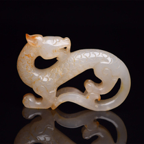 Hetian Jade old material Dragon-A8743