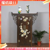 New imitation classical solid camphor wood painted decoration small porch partition for Buddha table shoes meal tea side hall incense case counter