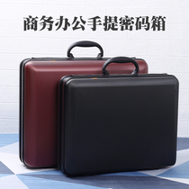 Handheld password box ultra-thin ABS business briefcase certificate information box tool instrument box boarding suitcase