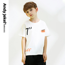 (summer new) boy short sleeve T-shirt pure cotton children half-sleeve compassionate tide CUHK Tong Tong Costume Handsome 2022