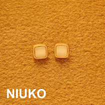 NIUKO Gold new shirt metal button shirt square button knit button button clothing accessories