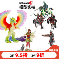 German Sile Myth Elf Fairy Castle Griffin Rider Eagle Warrior Simulation Model Doll Boy Toy