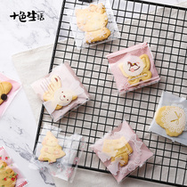 Baking handmade snowflake ghee packing bag 100 only for home self-styling New Year cookies cookie cookie bag