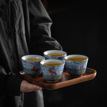 High-end master cup suit personal special retro kun tap cup cup cup men and women ceramic kung fu cup gift box package