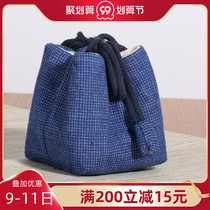 Ceramic fast guest Cup a pot a cup of cloth bag soil cloth Lubao tea set change Tao Ran hand bubble universal cloth bag single bag
