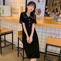 Pregnancy Woman Loaded With Summer Clothing Superior Knee Mid length 2022 new Summer size Fashion Chauma pure cotton one-piece dress