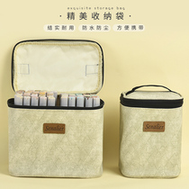 Senalier Shenellil Mark pen cashier bag desktop plaid shelving pen holder bag 12 36 36 60 60 80 80 portable containing bag mark pen bag cashier bag