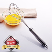 304 Stainless Steel Egg Beater Manual Household Egg Whisk Egg Kitchen Baking Mini Blender