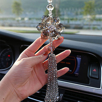 Decoration net red car pendant car Korean rearview mirror hanging ornament pendant car decoration personality lady crystal