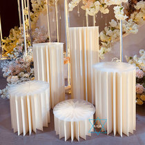 New wedding pillar pearl decoration column stage decoration decoration decoration of creative window dressing props