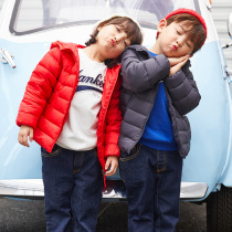 Boys light and thin down jacket childrens girls and childrens new foreign baby Autumn childrens clothing light coat