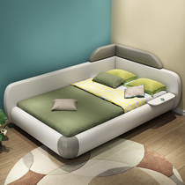 Love to enjoy the childrens bed boy single bed little girl leather bed 1 2 childrens room simple second bedroom Net red bedside bed