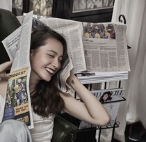 Studio photography props Newspaper photo props Paper bag travel photography personality writing fashion DIY English photo props