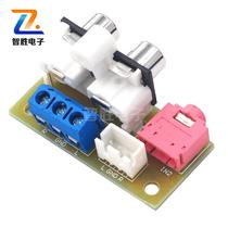  Audio input and output adapter wiring lead board rca Lotus 3 5mm plug socket pcb terminal block