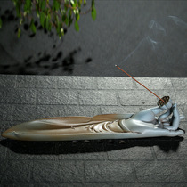 Creative Lotus ceramic agarwood thread incense burner incense store sandalwood incense bedroom aromatherapy home furnishings