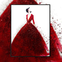 New 5d diamond painting full diamond embroidered red wedding dress living room bedroom stickers diamond cross stitch wedding celebration simple and modern