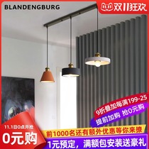 Nordic restaurant chandelier led modern simple Danish bar bedside chandelier light luxury lighting Net red ins bedroom lights