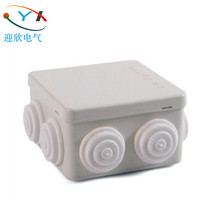 Yingxin 85*85*50 outdoor waterproof junction box Plastic ABS cable distribution box Security monitoring shell industry