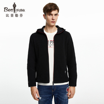 Biyin Lefen autumn and winter mens new jacket hooded business leisure work casual jacket warm