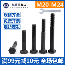 M20M22M24 high strength screw nut 12 9 grade external hexagon screw extended screw bolt Daquan half tooth