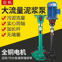 Vertical mud pump sediment pump fish pond silt cutting septic tank manure pump sewage long rod sand pump