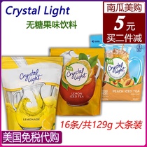 Crystal United States direct mail Light sugar-free drinks brewed powder lemon juice iced tea granules ketogenic fruit flavor