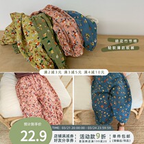 Young Yo-yo Girl National Wind Shattresses Pants Summer Dress New Womens Baby Foreign Air Mosquito Pants Children Loose Casual Pants