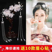 Hanfu costume headdress Dragonfly Hairpin Antique hair accessories Womens accessories Fairy tassel performance photo costume jewelry