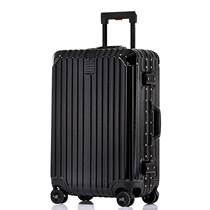Suitcase Aluminum Frame 24 Inch Mute Universal Wheel Travel Suitcase Men And Women Business Pull Bar Box Large Capacity Password