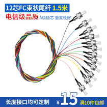 Tanghu 12-core bundle pigtail FC head single-mode fiber jumper telecom grade can be customized SC ST head pigtail