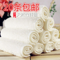 Korean bamboo fiber dish cloth not stained with oil dishwashing towel kitchen scrubs do not lose double layer