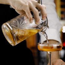 Bar Cass Bar Cocktail stirring Cup Mixing glass Wine Mix Cup Daily Style Carved Wine Blending