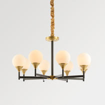 Light Extravaganza Modern New Chinese Creative Minima Hotel Villa Duplex Building Living Room Restaurant Designer Full Copper Chandelier