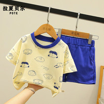 Lashabelle child clothing clear cabin special price number of boys short sleeve Summer suit Two sets