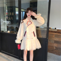 2021 early spring new French little man shebyshj Snow White high-end dress fried street skirt
