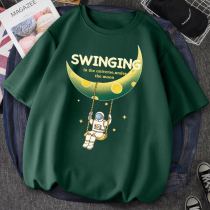 Cotton short sleeve t-shirt womens summer clothes 2021 new summer womens half-sleeve chic port taste clothes loose T-shirt