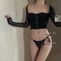 RD Day Series Fairy Low Waist Sexy Lace Transparent Comfort Harness Pure Cotton Crotch Seductive Lift Hip Female Triangle Briefs