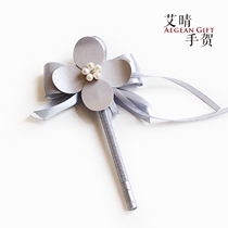 Sign to pen Mark pen Cubic water drill Flowers Creative Personality Silver Wedding Gift Business Banquet Golden Silver