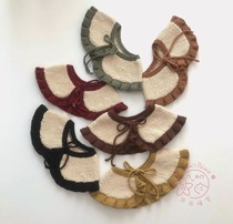 New Years Division Marwark Babytoly Organic Cotton Peter Pan collar handmade lace knit children fake collar