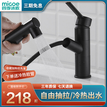 Four Seasons Body Wash Toilet Pull-out Tap Hot And Cold Wash Basin Washbasin Terrace For Home Washbasin Tap