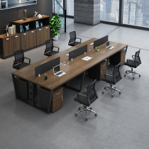 Fashion furniture office table and chair combination simple modern four person staff Table 4 people 6 people screen work card