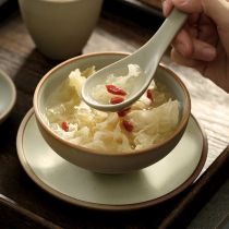 Nice Bowl eating rice bowl ceramic bowl Birds Nest sugar water bowl simple small Bowl Japanese tableware set home