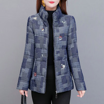 Womens short cotton-padded clothes 2020 winter New Fashion collar wide wife mother thick foreign-style down padded jacket