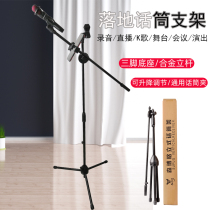 Microphone floor stand Microphone stand Portable lifting performance microphone stand Mobile live childrens microphone stand