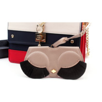 Portable glasses case ins fashion glasses bag Cute sunglasses protective cover Girl glasses clip men sunglasses bag