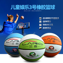 Rubber basketball ball childrens basketball 3 baby pat ball kindergarten special football toy ball wear-resistant