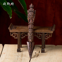 Oster three-sided Puba King Kong prong Nepal handmade tantric supplies of copper filth