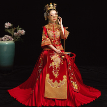 Xiuhe dress bride 2021 new Chinese summer wedding dress wedding pregnant woman large size fat mm Xiuhe female thin